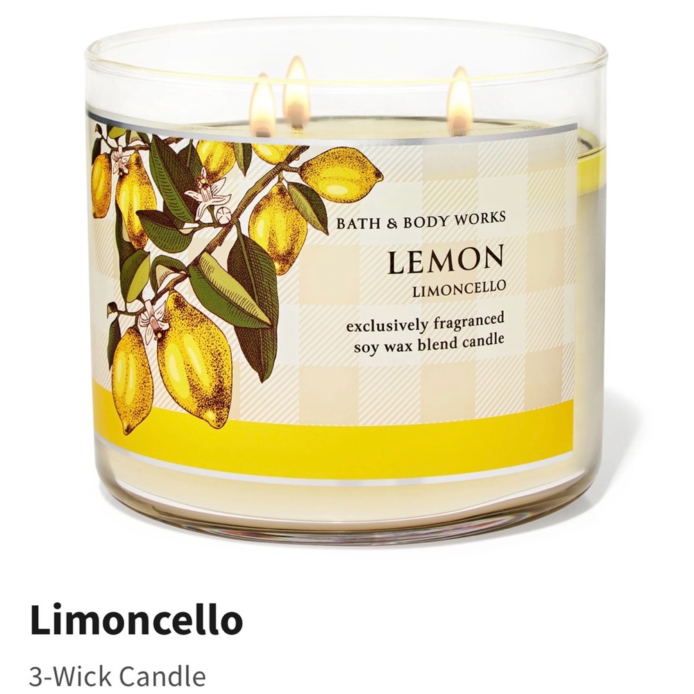 🆕BATH & BODY WORKS 3 WICK CANDLE/LIMONCELLO